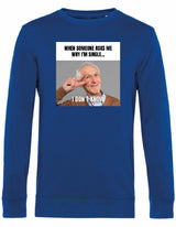 Sweater - I don't know Royal