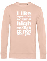 Sweater - I like my music Soft Rose