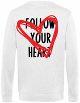 Sweater - Follow your heart White