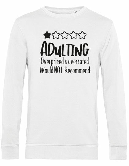 Sweater - Adulting White
