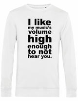 Sweater - I like my music White