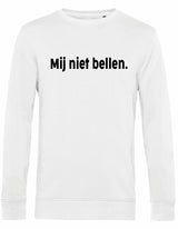 Sweater - Mij niet bellen White