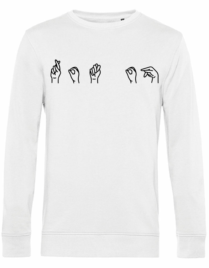Sweater - Gebarentaal; Rot op White