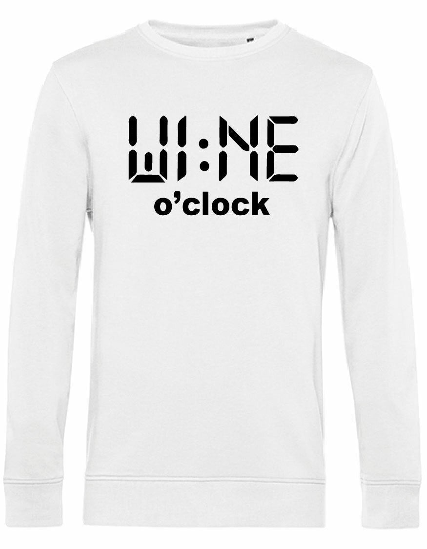 Sweater - Wine O'Clock White