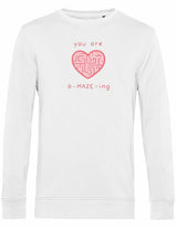 7431 - Sweater - A-maze-ing White