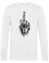Sweater - Middlefinger White