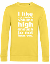 Sweater - I like my music Yellow Fizz