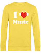 Sweater - I love music Yellow Fizz