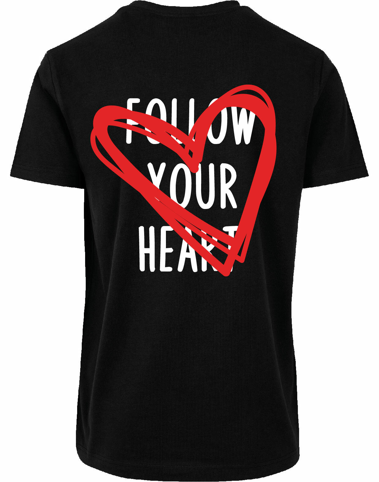T-shirt - Follow your heart Black