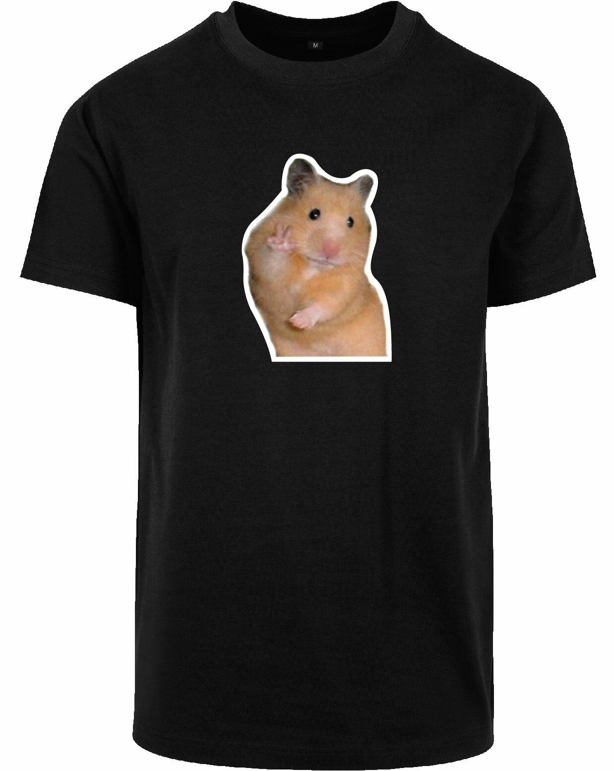 T-shirt - Hamster Peace Black