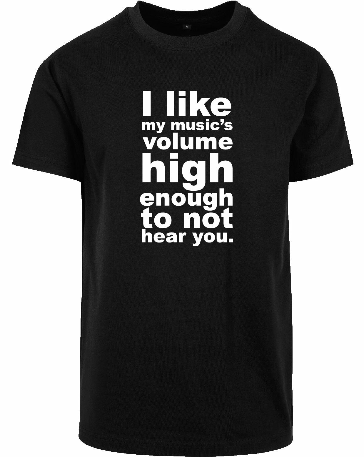 T-shirt - I like my music Black