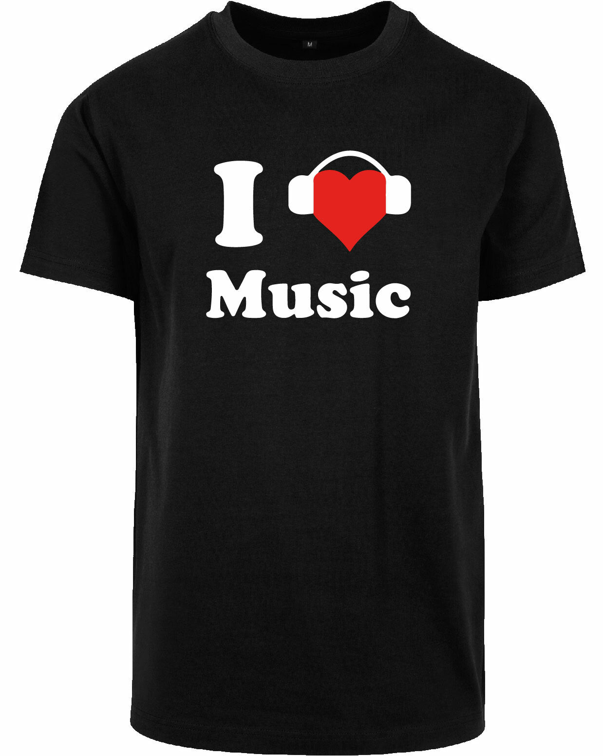 T-shirt - I love music Black