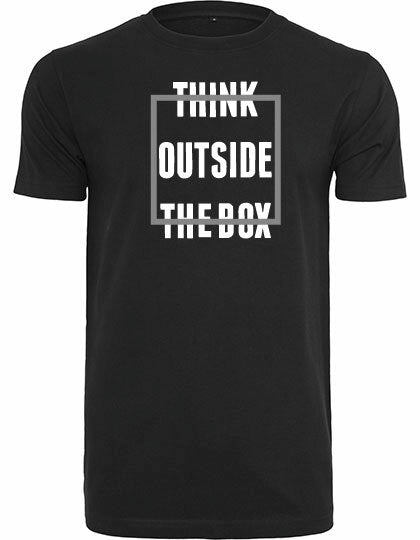 T-shirt - Outside the box Black