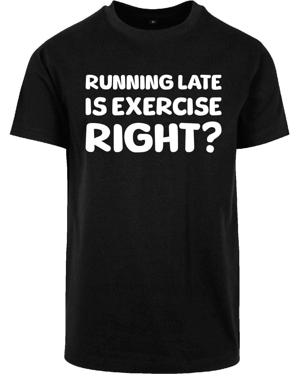 T-shirt - Running late Black