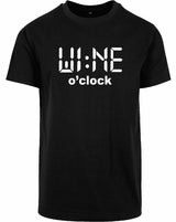 T-shirt - Wine O'Clock Black
