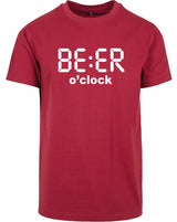 T-shirt - Beer O'Clock Burgundy