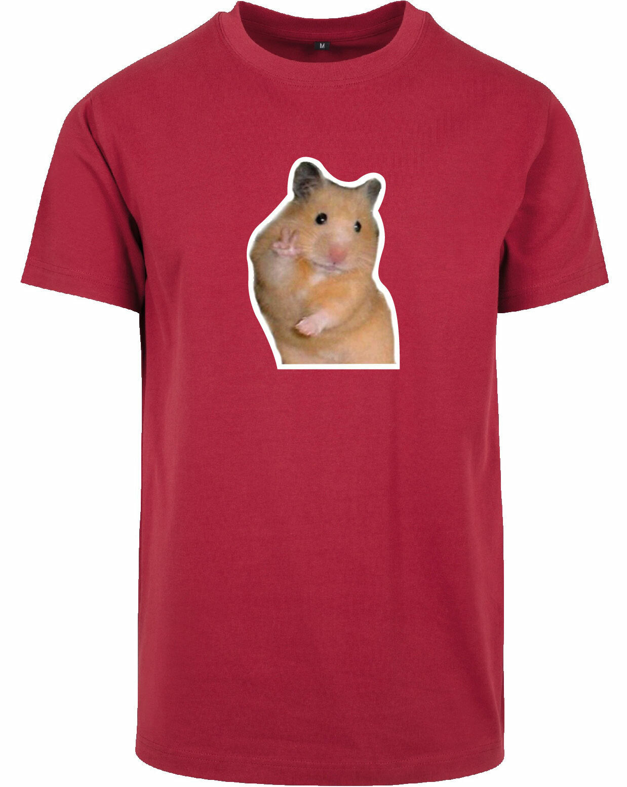 T-shirt - Hamster Peace Burgundy