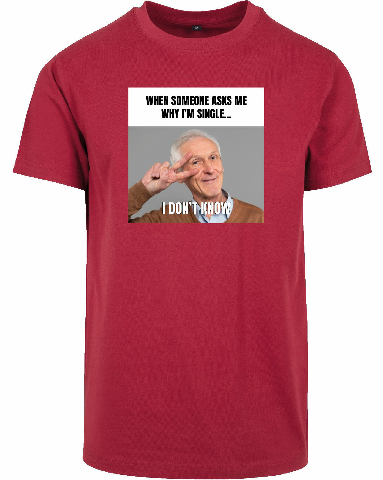 T-shirt - I don't know Burgundy