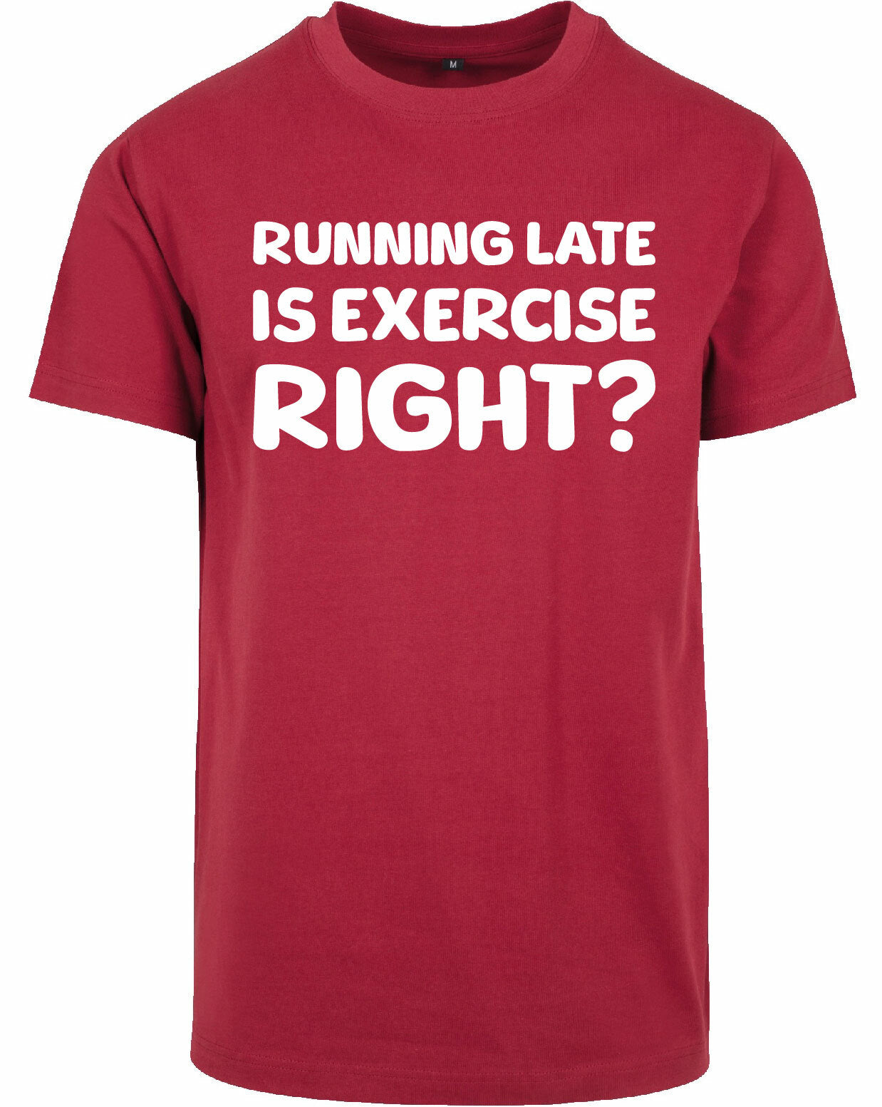 T-shirt - Running late Burgundy