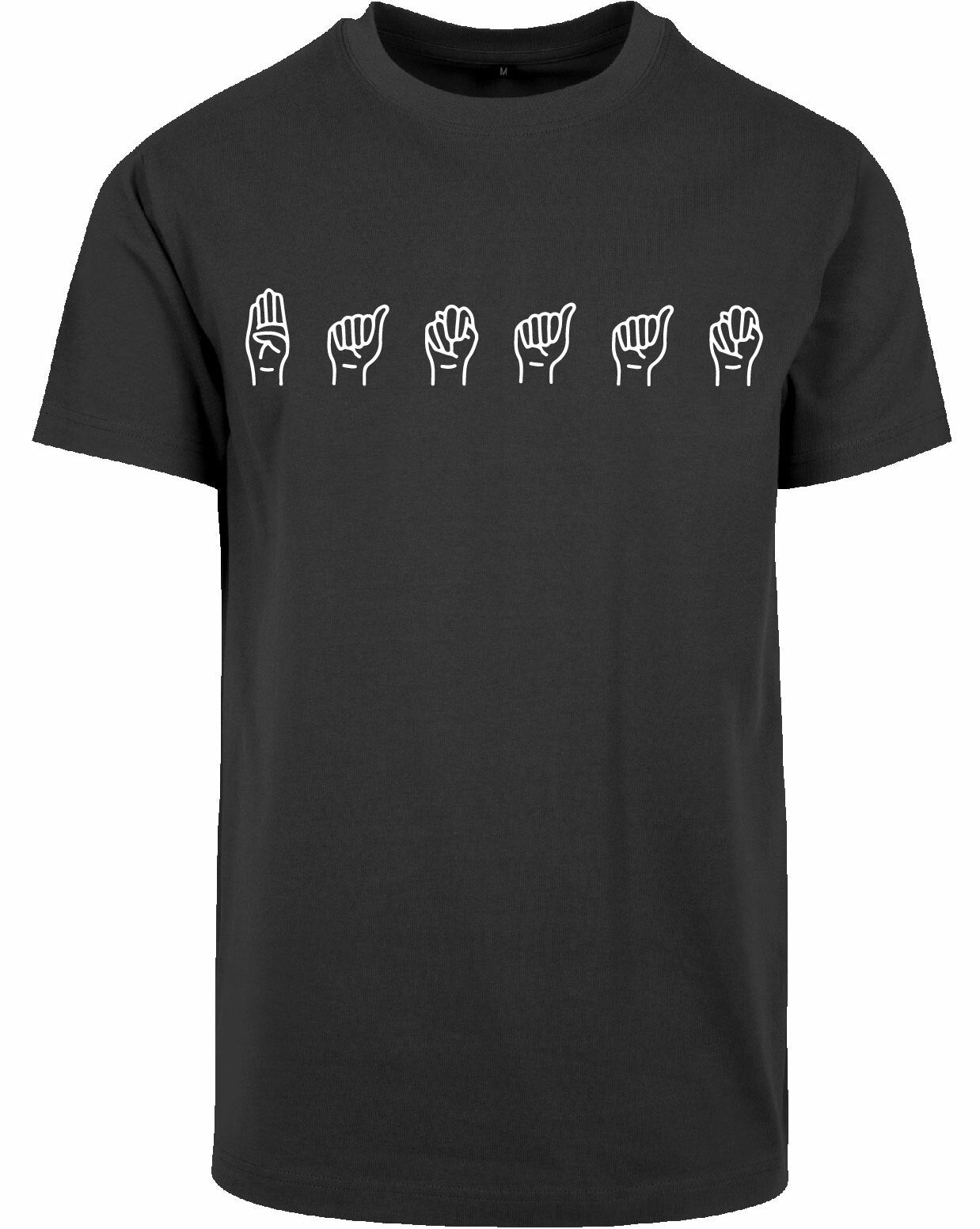 T-shirt - Gebarentaal; Banaan Charcoal