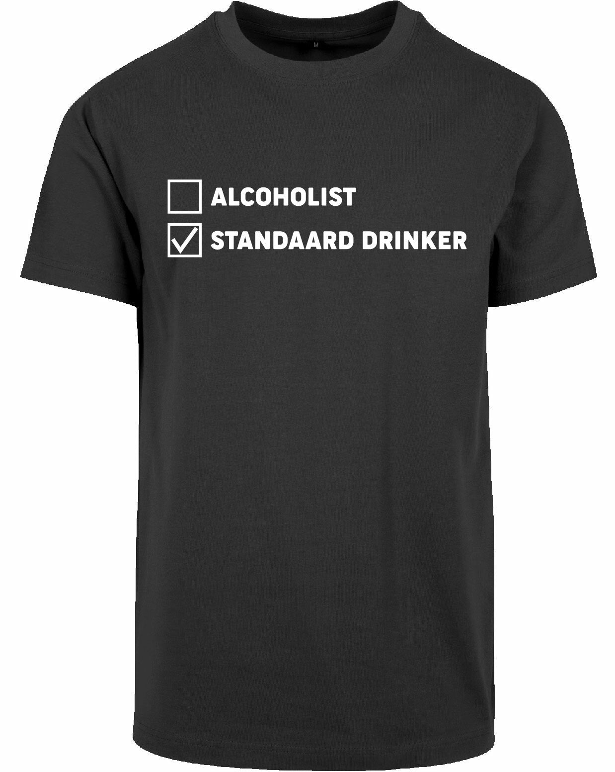 T-shirt - Standaard drinker Charcoal