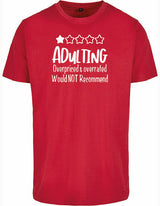 T-shirt - Adulting City Red