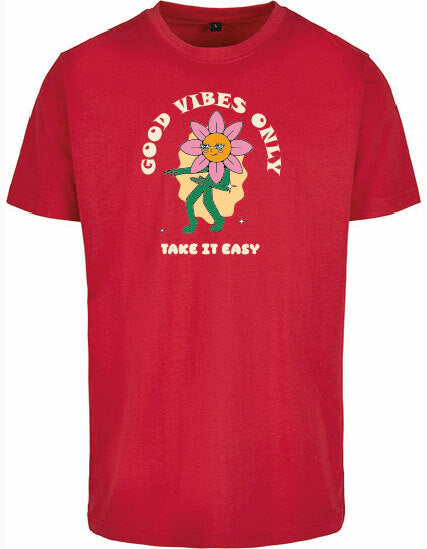 T-shirt - Take it easy City Red