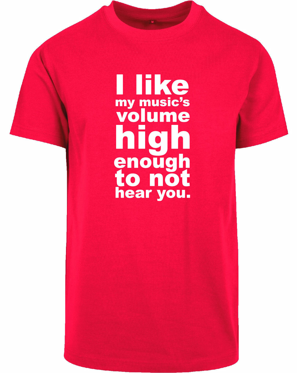 T-shirt - I like my music City Red