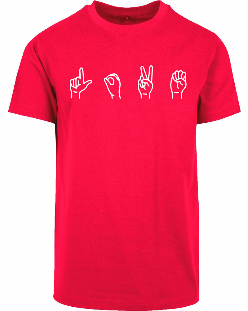 T-shirt - Gebarentaal; Love