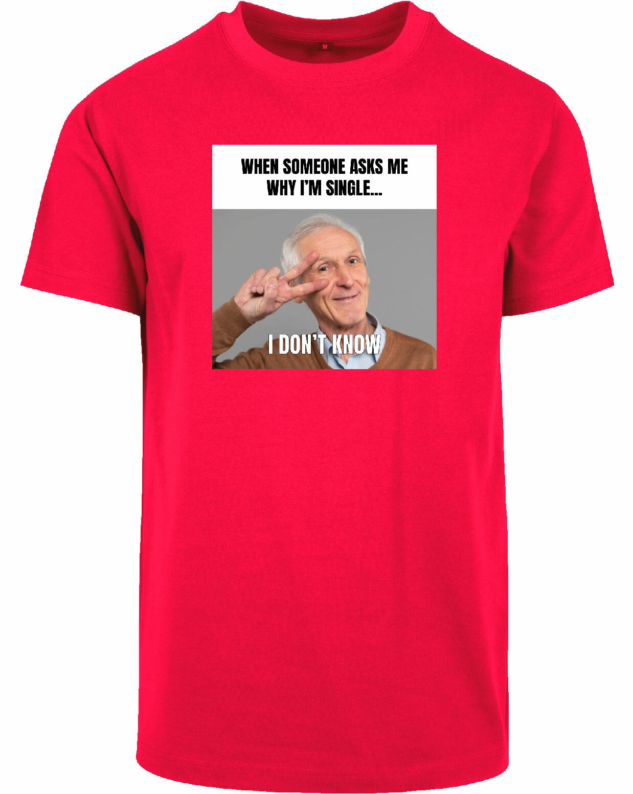 T-shirt - I don't know City Red