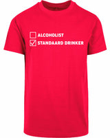 T-shirt - Standaard drinker City Red