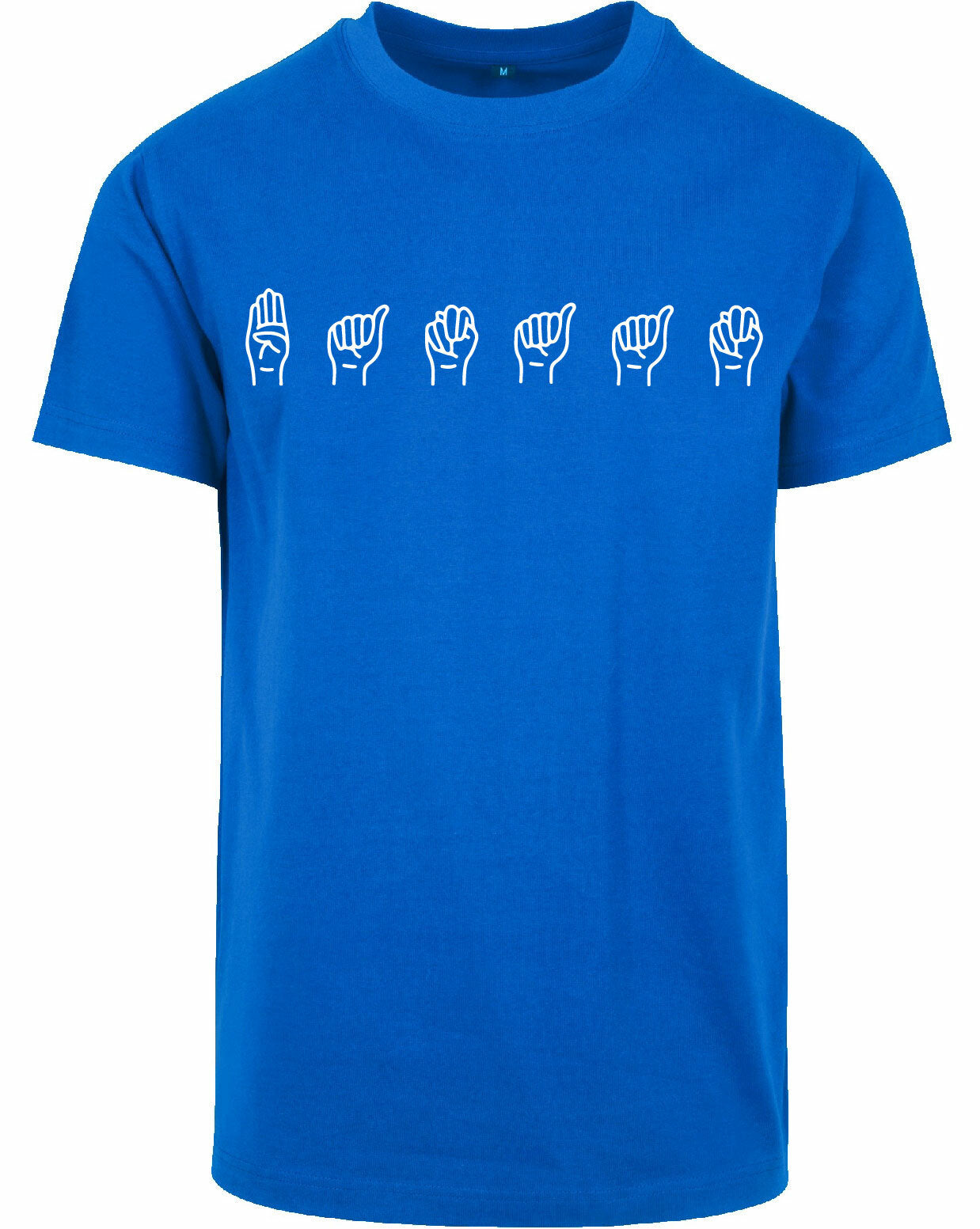 T-shirt - Gebarentaal; Banaan Cobalt Blue