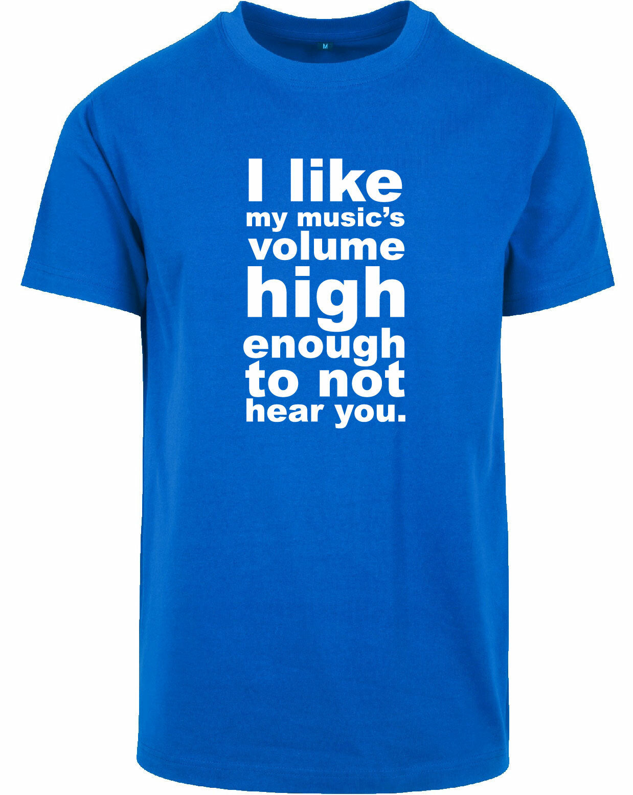 T-shirt - I like my music Cobalt Blue