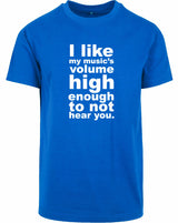 T-shirt - I like my music Cobalt Blue