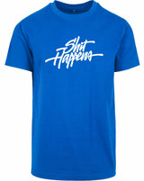 T-shirt - Shit Happens Cobalt Blue