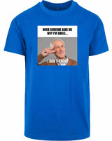 T-shirt - I don't know Cobalt Blue