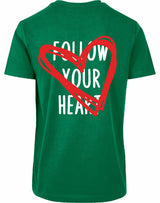 T-shirt - Follow your heart Forest Green