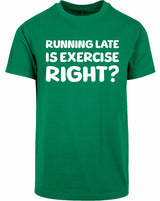 T-shirt - Running late Forest Green