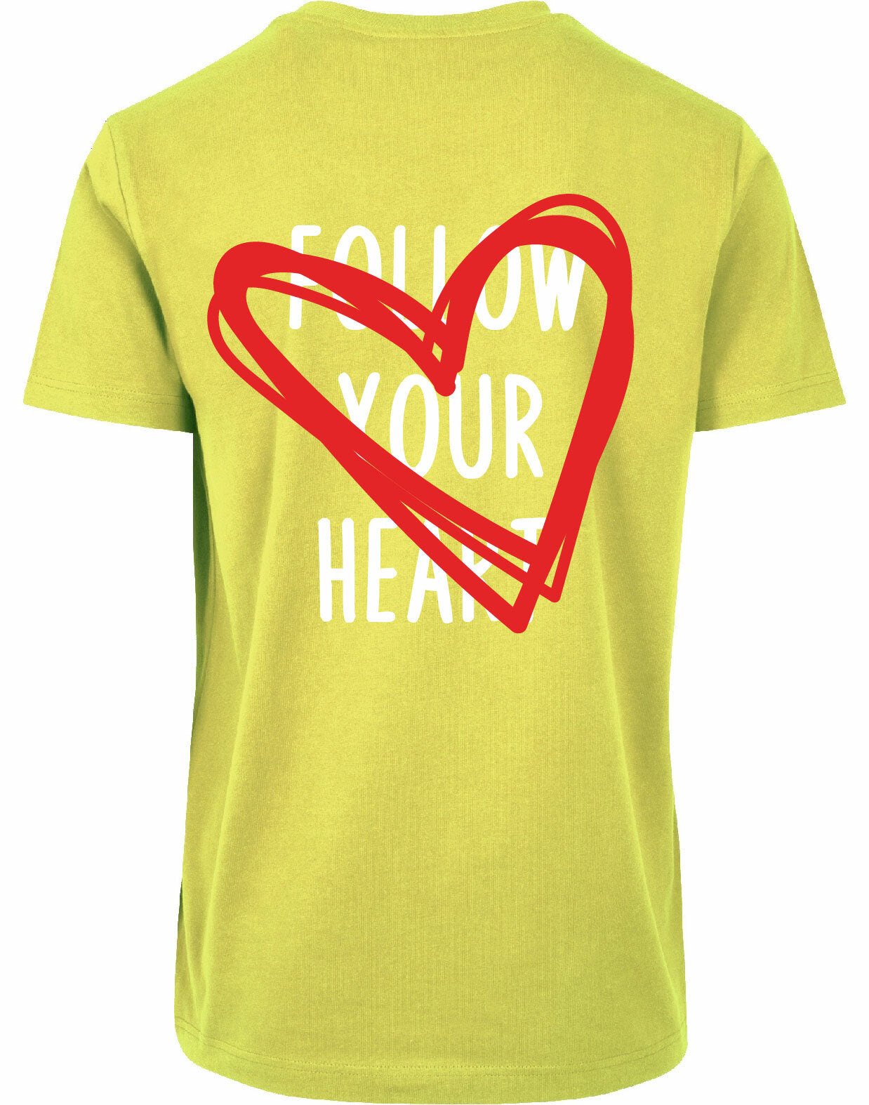 T-shirt - Follow your heart Frozen Yellow