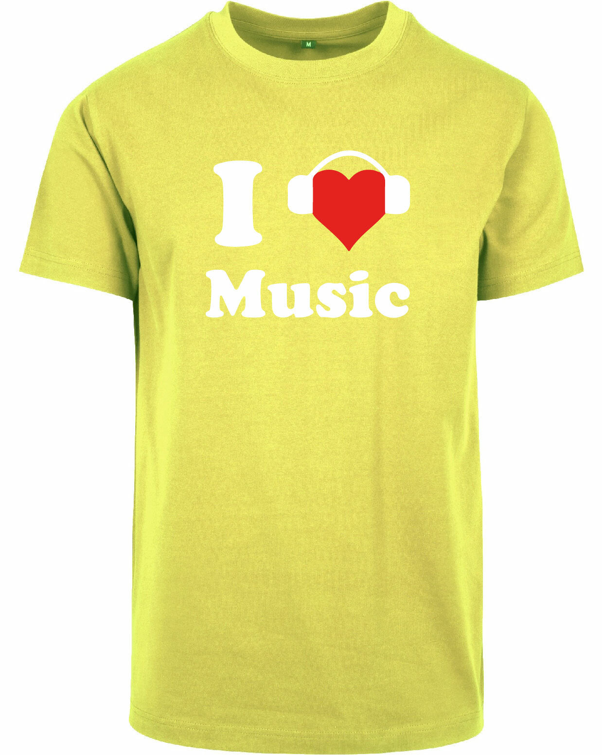 T-shirt - I love music Frozen Yellow