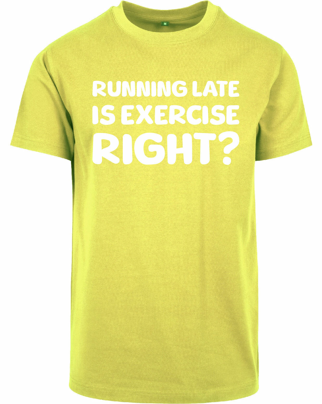 T-shirt - Running late Frozen Yellow