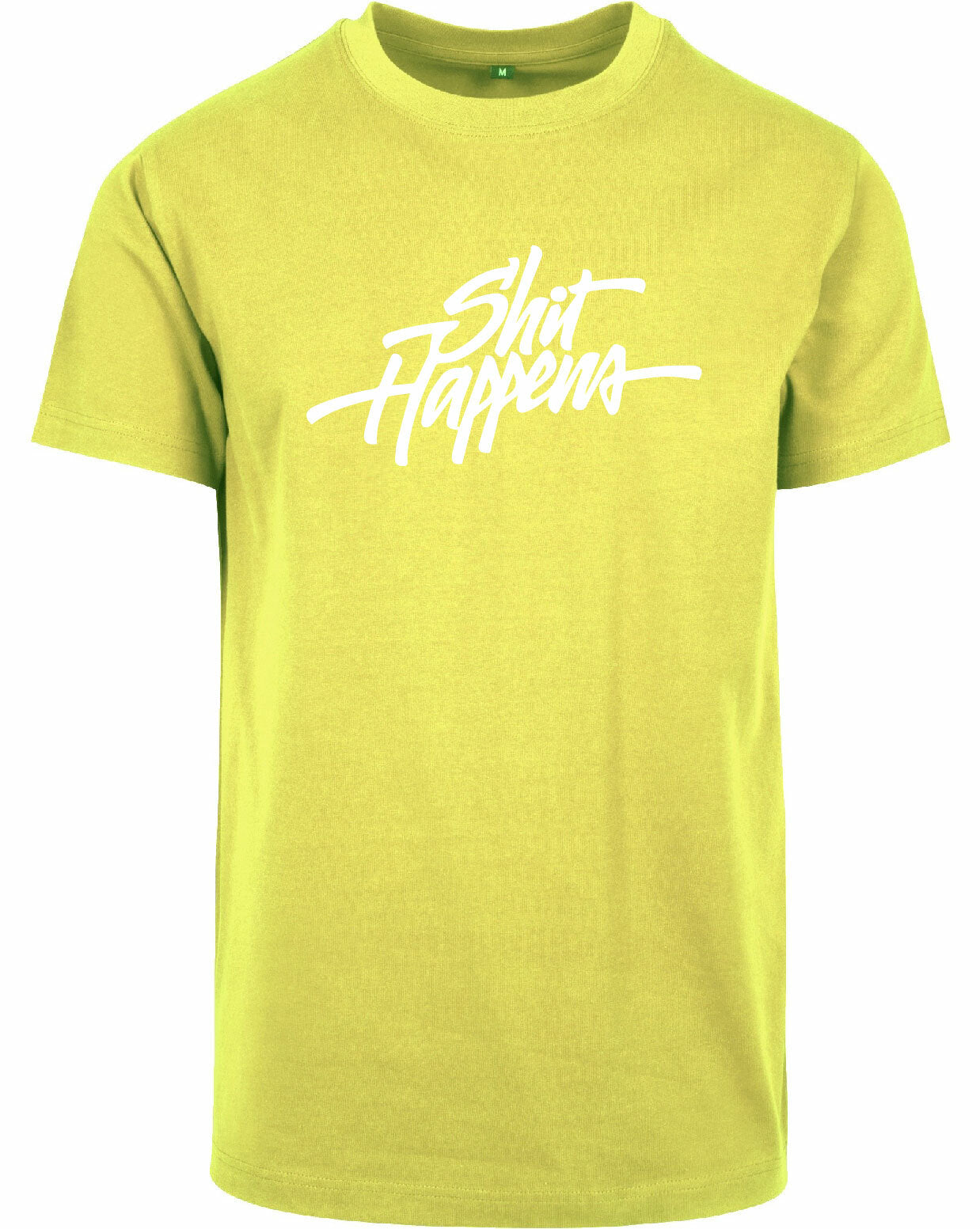 T-shirt - Shit Happens Frozen Yellow