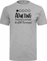 T-shirt - Adulting Heather Grey