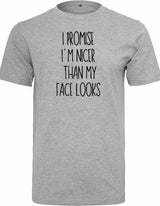 T-shirt - I Promise Heather Grey