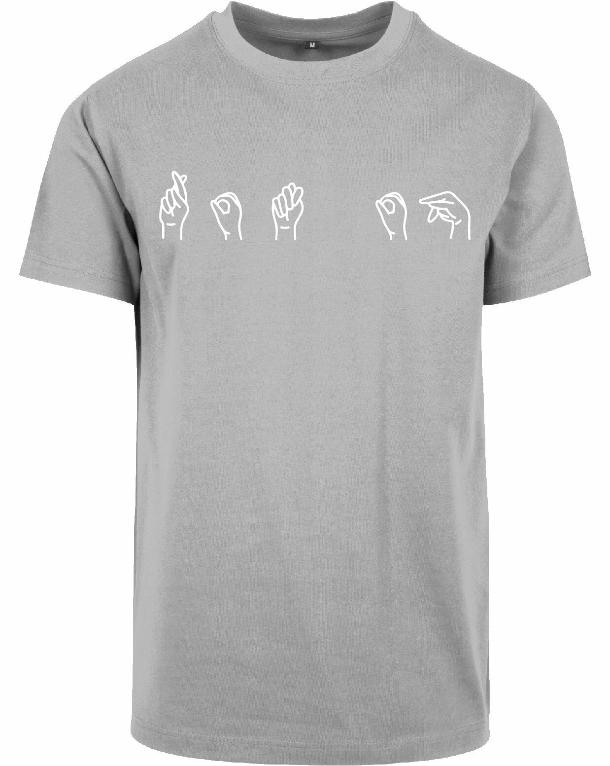 T-shirt - Gebarentaal; Rot op Heather Grey