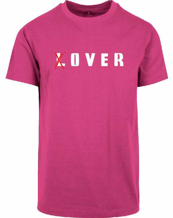 T-shirt - (L)over Hibiskus Pink