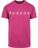 T-shirt - Gebarentaal; Banaan Hibiskus Pink
