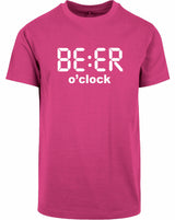T-shirt - Beer O'Clock Hibiskus Pink