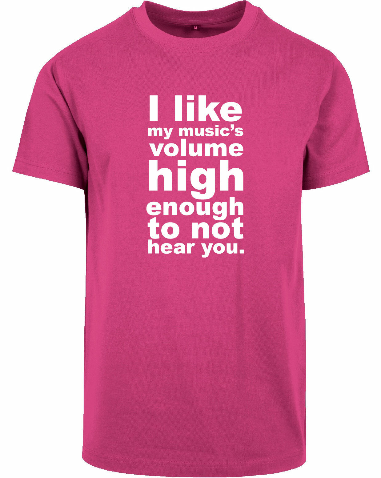 T-shirt - I like my music Hibiskus Pink