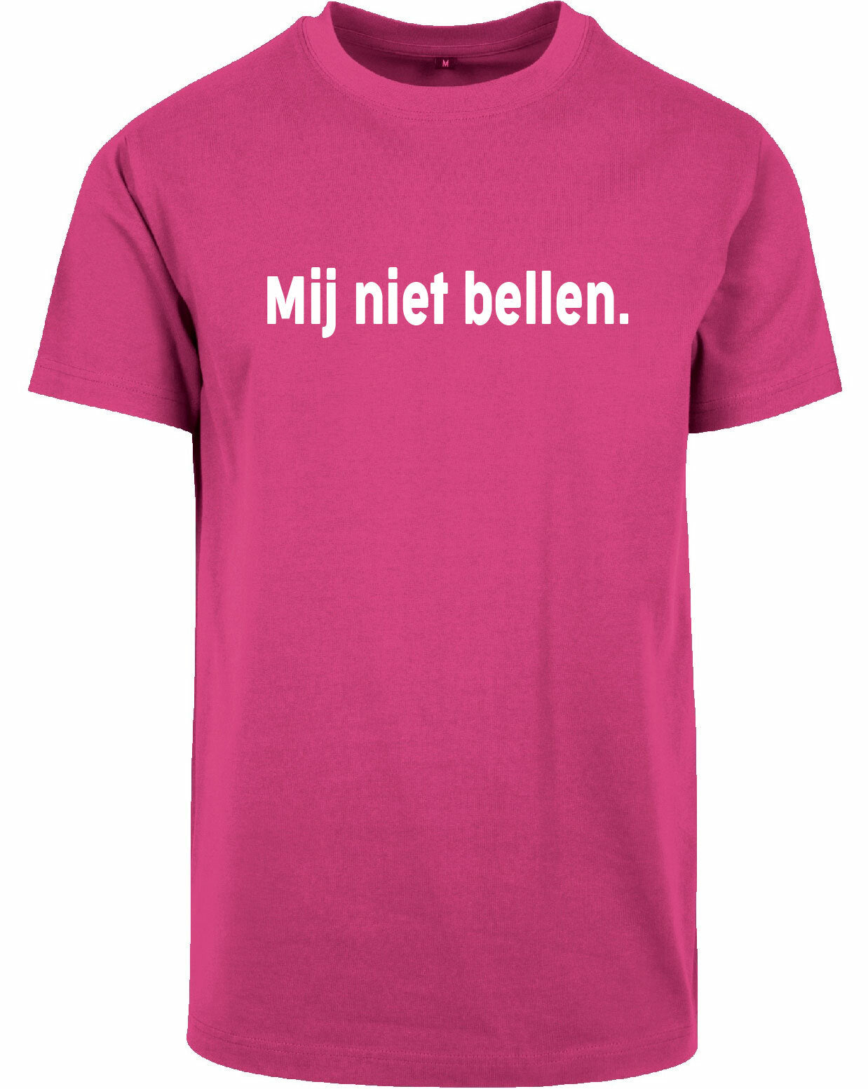 T-shirt - Mij niet bellen Hibiskus Pink